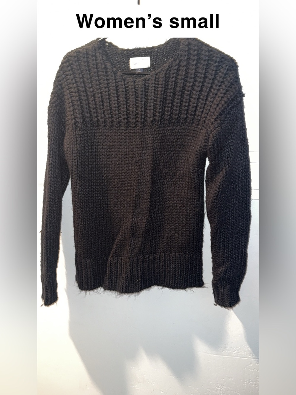 Chunky Black Knit Sweater